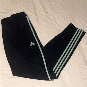 Adidas Women's Navy and Joggers with Light Blue Strikes